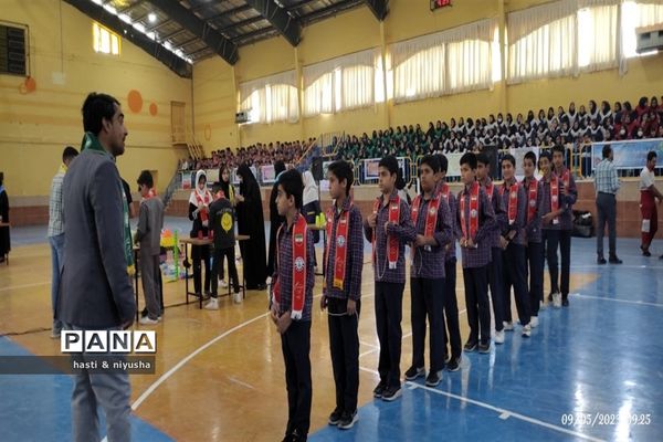 مانور تشکیلاتی سازمان دانش‌آموزی جهرم و اختتامیه المپیاد رویش