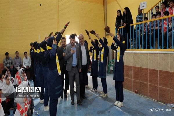 مانور تشکیلاتی سازمان دانش‌آموزی جهرم و اختتامیه المپیاد رویش