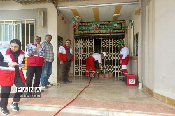 برگزاری مانور زلزله در روستای مهدیرجه گلوگاه