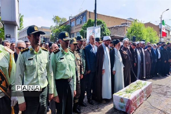 مراسم تشییع پیکر شهید مدافع امنیت در زنجان