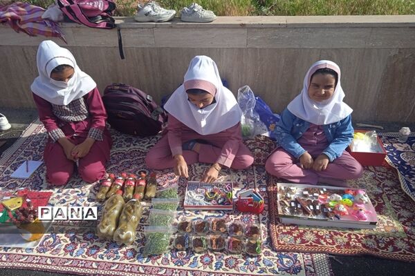 برگزاری بازارچه کسب و کار دانش‌آموزی در دبستان بوستان شهرستان بن
