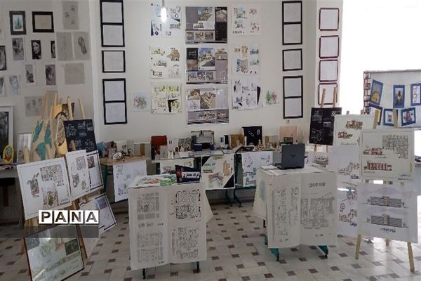 نمایشگاه کار آفرینی در هنرستان شهید حقیقی