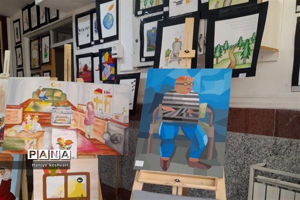 نمایشگاه نقاشی عفاف در شهرستان ورامین