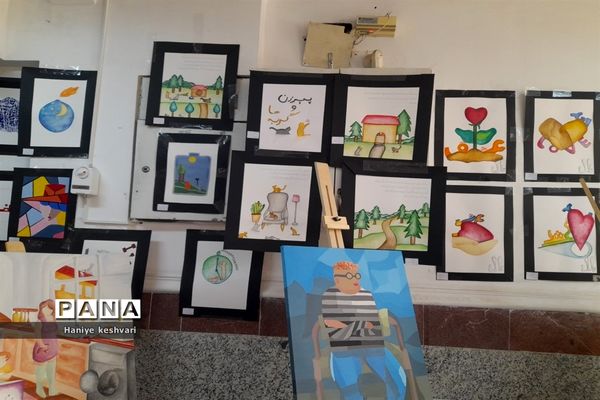 نمایشگاه نقاشی عفاف در شهرستان ورامین
