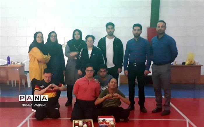 برگزاری مسابقات ورزشی گوی رانی ویژه دانش‌آموزان پسر سندرم داون در خراسان‌رضوی
