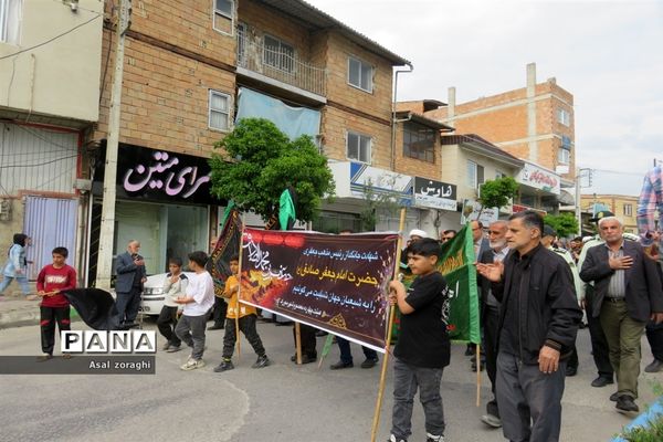 مراسم دسته‌‎روی سالروز شهادت امام صادق علیه السلام در شهر سورک