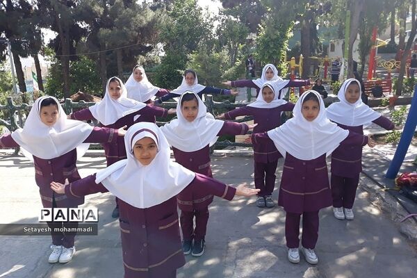 اردوی دانش‌آموزان دبستان حضرت زهرا(س) ۲ رودهن در آخرین روز سال تحصیلی