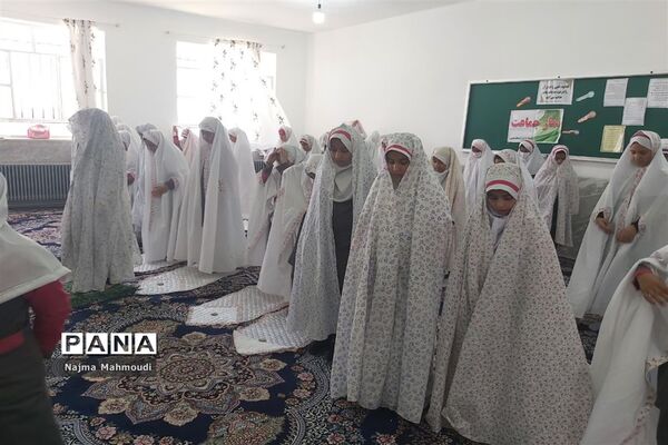 برپایی طرح صبحگاه عصمت در دبستان آیت الله غفاری خاتم