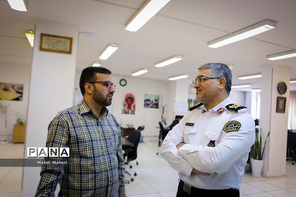بازدید جانشین رئیس پلیس راهور از خبرگزاری پانا