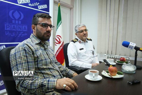 بازدید جانشین رئیس پلیس راهور از خبرگزاری پانا