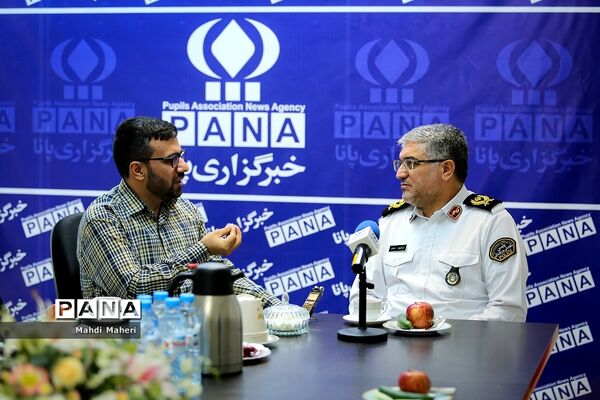 بازدید جانشین رئیس پلیس راهور از خبرگزاری پانا
