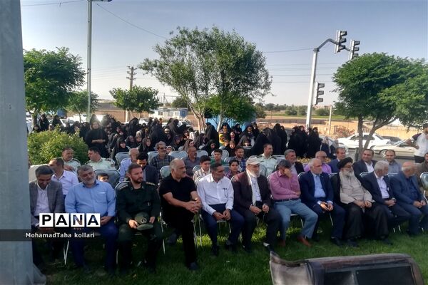 آیین اهتزاز پرچم مطهر حرم رضوی در ورامین