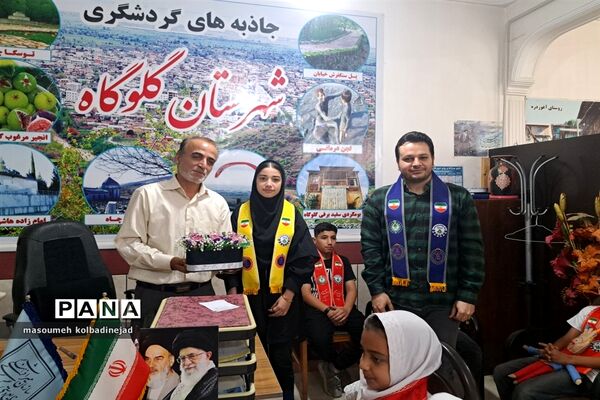 دیدار اعضای سازمان دانش‌آموزی گلوگاه با رئیس اداره میراث فرهنگی