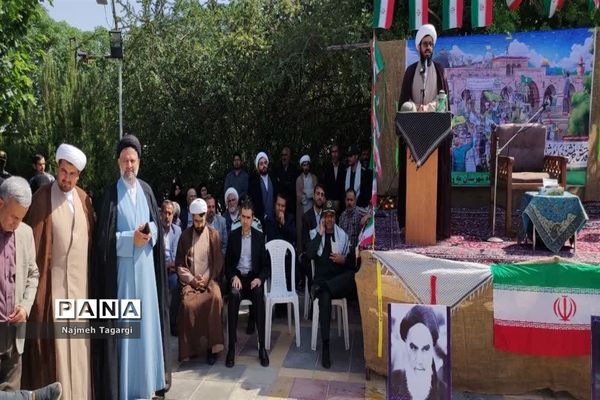 مراسم سوم خرداد، سالروز فتح خرمشهر در جوار شهید گمنام شهر فیض‌آباد