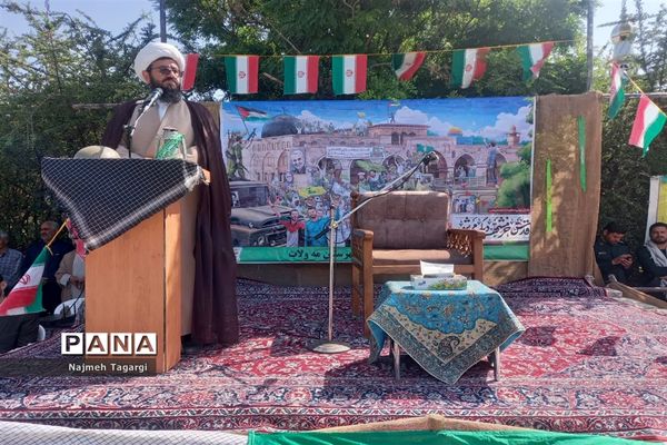 مراسم سوم خرداد، سالروز فتح خرمشهر در جوار شهید گمنام شهر فیض‌آباد