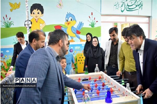 افتتاح اتاق تربیت‌بدنی شهید ابراهیم هادی آموزشگاه حکیم ملا عبدالله بهاباد