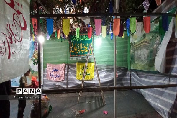 برپایی موکب‌ها نذری در مشهد مقدس  به مناسبت ولادت امام رضا (ع)