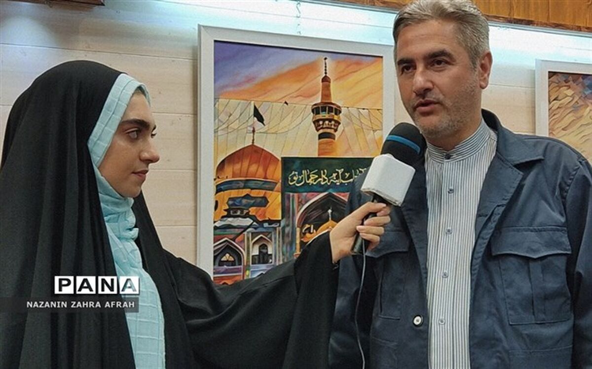 حضور هنرمندان در نمایشگاه نقاشی، جلوه‌گاهی از عشق به امام رضا(ع) در قاب یک تابلوی نقاشی است/ فیلم
