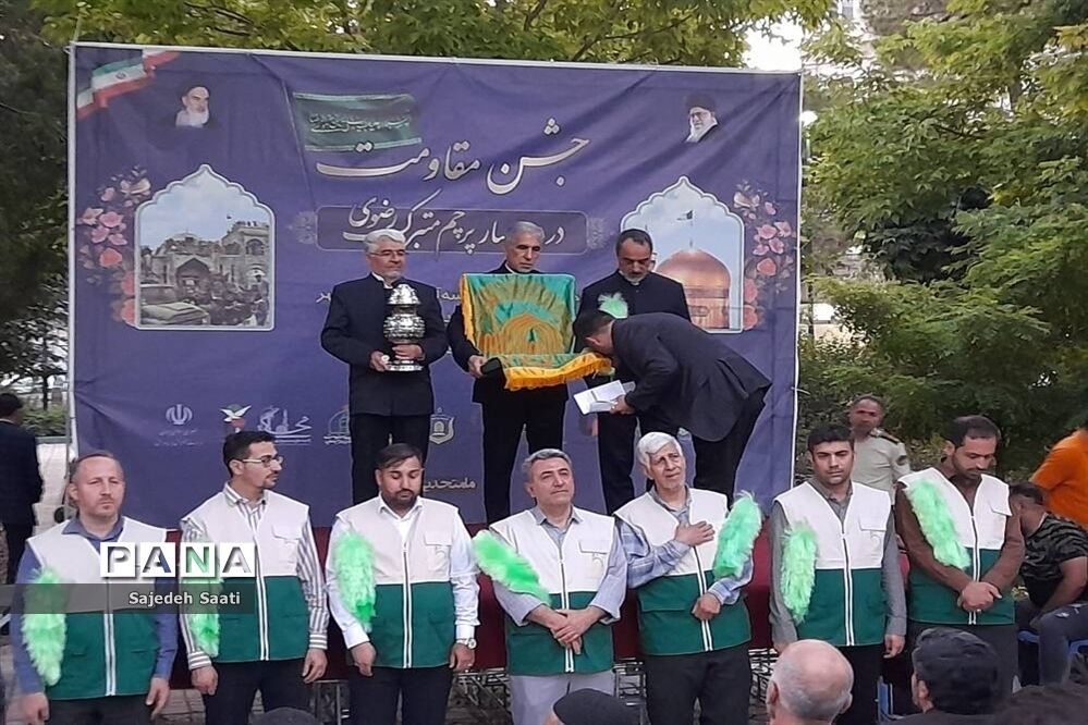 مراسم گرامیداشت ولادت با سعادت هشتمین اختر تابناک آسمان در میدان آیت الله سعیدی منطقه ۱۴