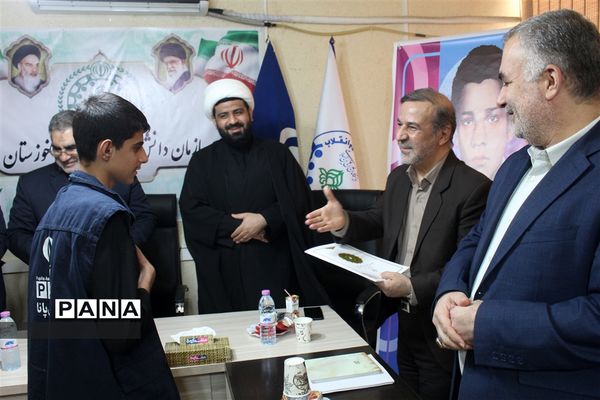 آیین افتتاح مدرسه رسانه‌ای دانش‌آموز شهید‌یوسف برتینا