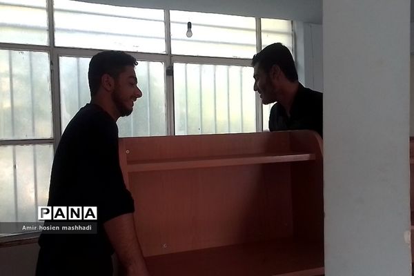 مراسم عزاداری محفل ریحانه‌الحسین بسیج دانش‌آموزی رودهن در دهه سوم محرم