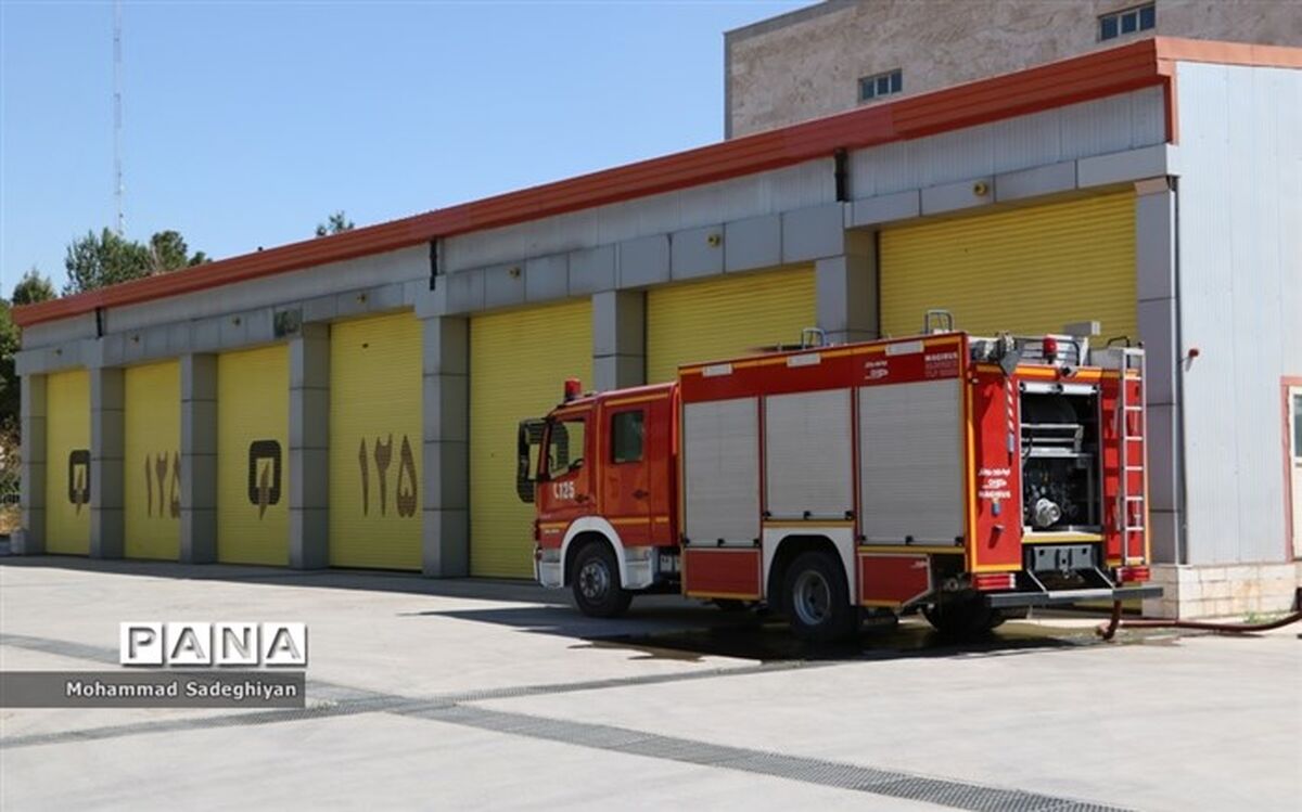 آتش‌سوزی تعمیرگاه خودرو در شرق تهران