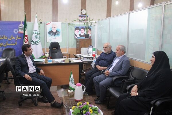 بازدید رئیس دانشگاه فرهنگیان استان بوشهراز سازمان دانش‌آموزی و خبرگزاری پانا استان بوشهر