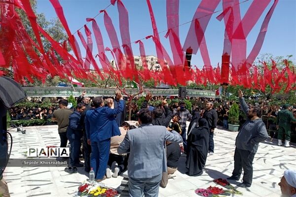 تشییع پیکر شهید گمنام در پاکدشت
