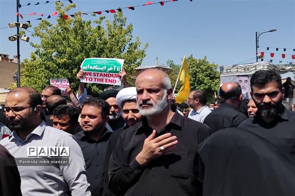 تشییع پیکر مطهر دوتن از شهدای حادثه تروریستی حرم حضرت شاهچراغ(ع)