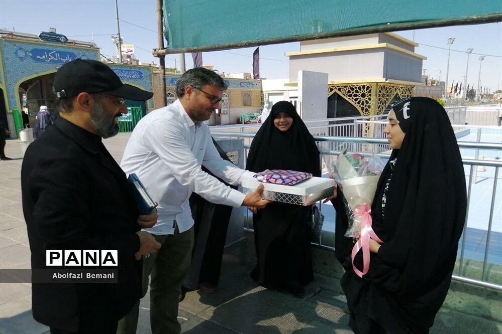 آیین استقبال از دانش‌آموز قمی شرکت کننده در المپیاد اندونزی