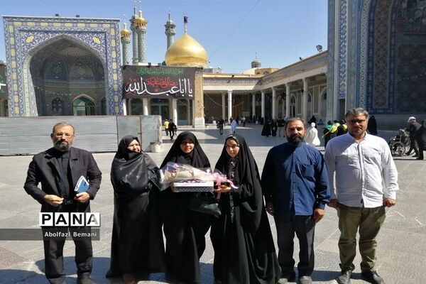 آیین استقبال از دانش‌آموز قمی شرکت کننده در المپیاد اندونزی