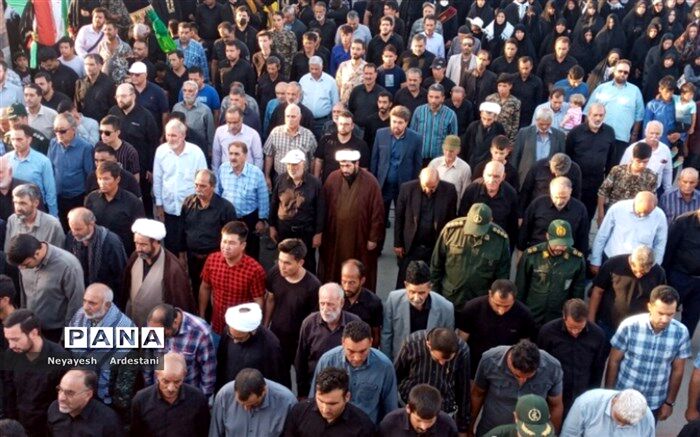 روایت‌ دانش‌آموز خبرنگار پانا از مراسم تشییع شهید گمنام در جواد آباد/فیلم