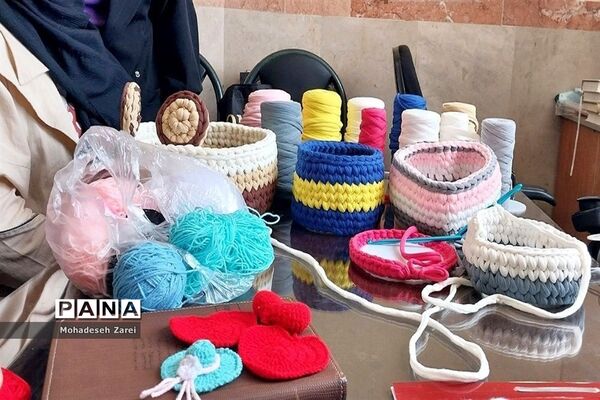 برگزاری کلاس رامی بافی در کانون ملائک شهرستان قرچک