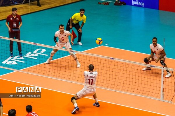 دیدار تیم های والیبال قطر و افغانستان