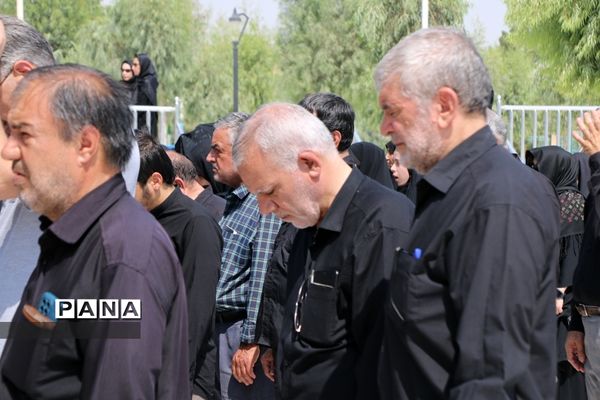 مراسم تشییع پیکر ابوالشهیدین «برجعلی زاده» در قم