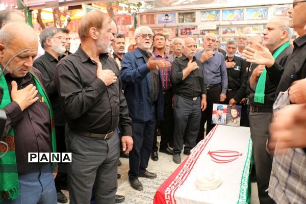 مراسم تشییع پیکر ابوالشهیدین «برجعلی زاده» در قم