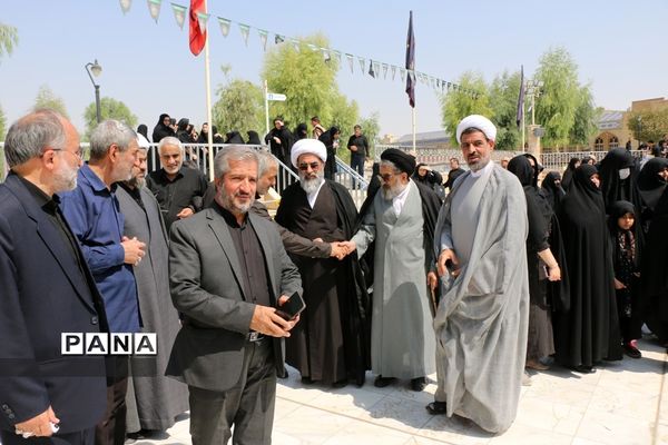 مراسم تشییع پیکر ابوالشهیدین «برجعلی زاده» در قم