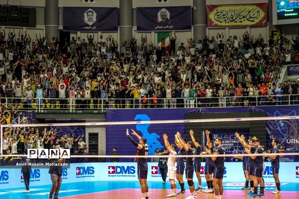 دیدار تیم‌های ایران و پاکستان در مرحله حذفی لیگ والیبال مردان آسیا