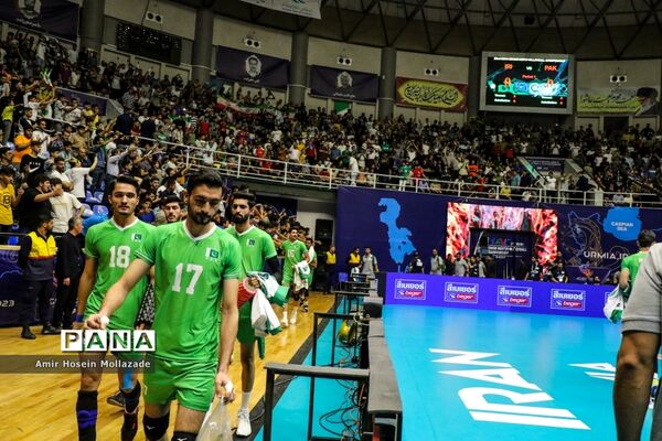 دیدار تیم‌های ایران و پاکستان در مرحله حذفی لیگ والیبال مردان آسیا