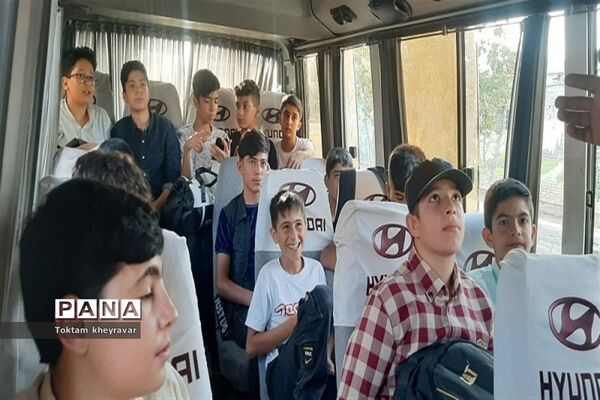 اعزام 60 دانش آموز پسر زیارت اولی شهرستان شیروان