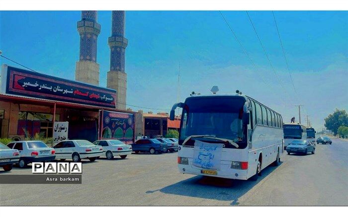موکب شهدای بندر خمیر پذیرای زائران اربعین حسینی است