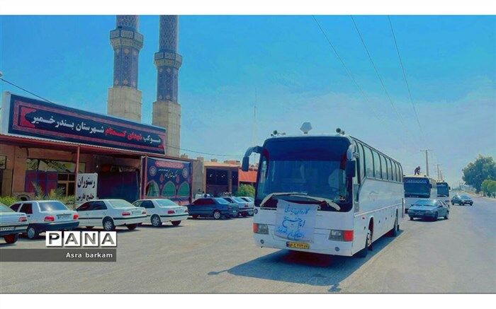 موکب شهدای بندر خمیر پذیرای زائران اربعین حسینی است