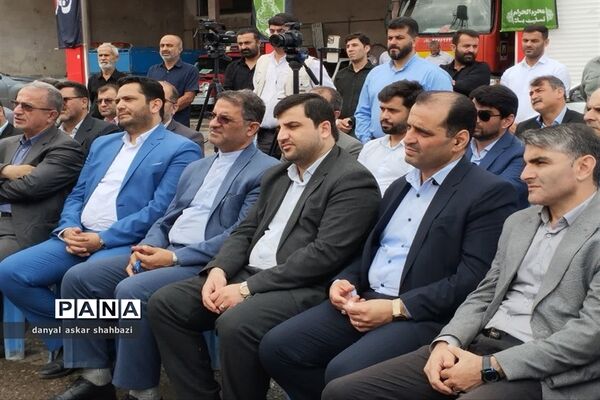 آیین افتتاح و کلنگ زنی پروژه‌های بخش چمستان نور