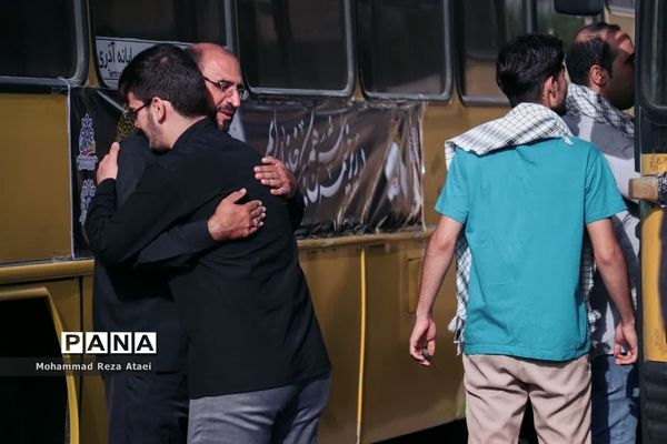 مراسم بدرقه کاروان زیارتی اربعین حسینی ازاسلامشهربه مرز مهران
