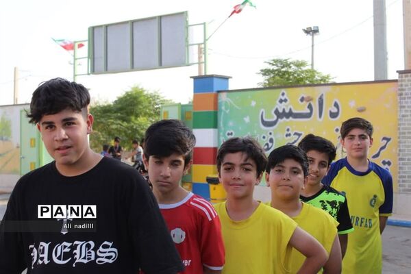 آیین افتتاحیه زمین چمن مصنوعی مدرسه شهدای دانایی بخش جوادآباد