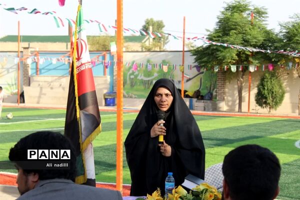 آیین افتتاحیه زمین چمن مصنوعی مدرسه شهدای دانایی بخش جوادآباد