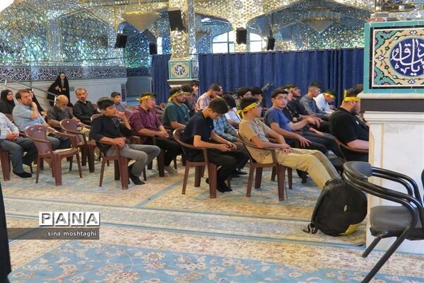 پیاده روی کاروان دانش‌آموزی خراسان شمالی به زیارت اربعین