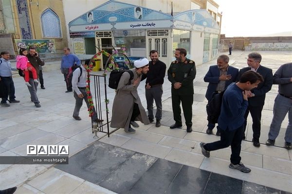 پیاده روی کاروان دانش‌آموزی خراسان شمالی به زیارت اربعین