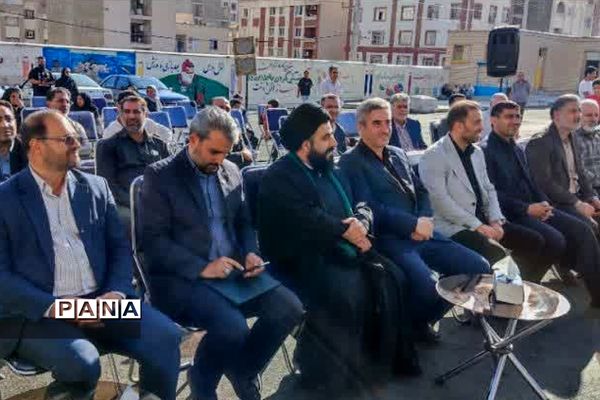 آیین افتتاح زمین‌چمن و چهارباب مغازه دبستان ایمان در رودهن
