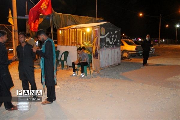 راه اندازی موکب شهدای فاطمیون در ورودی شهر ماهان - کرمان